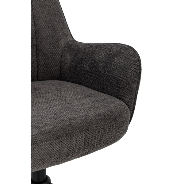 Офісне крісло Vetro Mebel O-10 Темний графіт/чорний-11