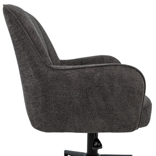 Офісне крісло Vetro Mebel O-10 Темний графіт/чорний-7