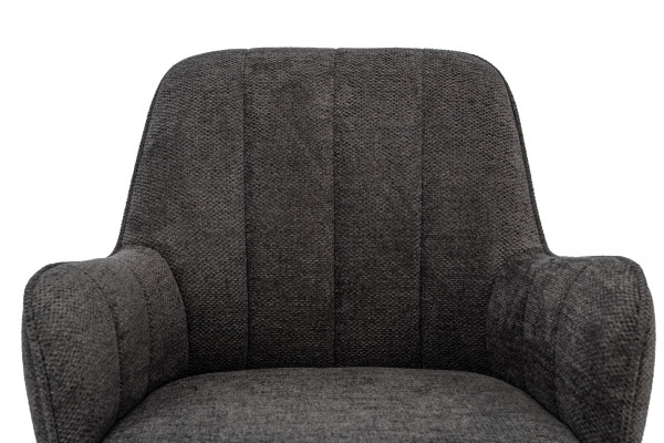 Офісне крісло Vetro Mebel O-10 Темний графіт/чорний-9