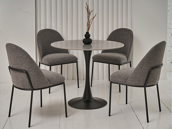 Стілець Vetro Mebel M-110 Сірий тканина букле-2