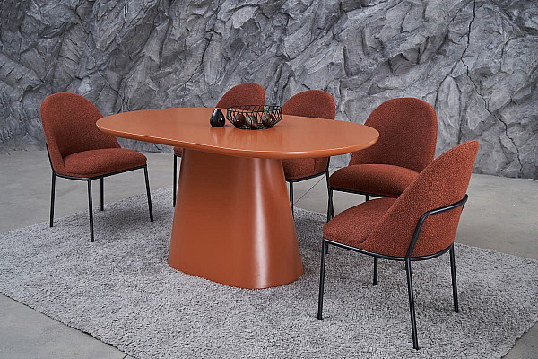 Стілець Vetro Mebel M-110 Теракотовий тканина букле-2