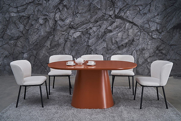 Стілець Vetro Mebel M-140 Айворі Тканина Букле-1