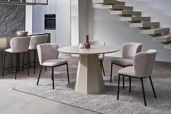 Стілець Vetro Mebel M-140 Білий пісок Тканина Букле-7