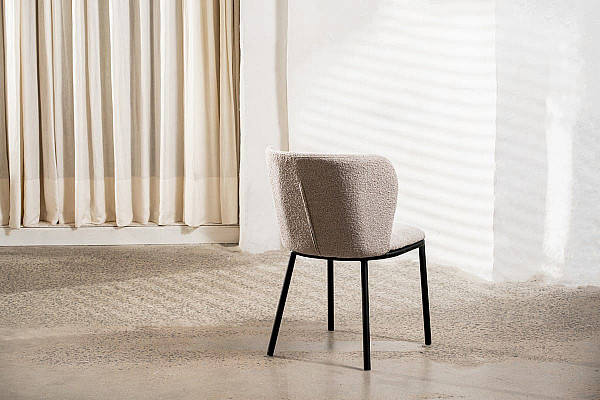 Стілець Vetro Mebel M-140 Білий пісок Тканина Букле-2