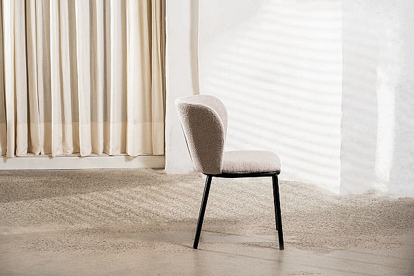 Стілець Vetro Mebel M-140 Білий пісок Тканина Букле-3