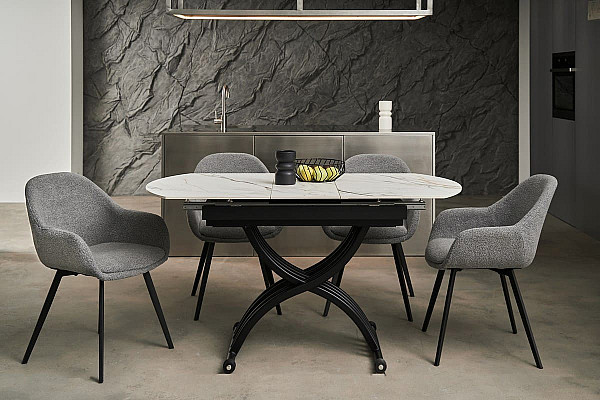 Стул Vetro Mebel M-160 Серый Ткань Букле-1