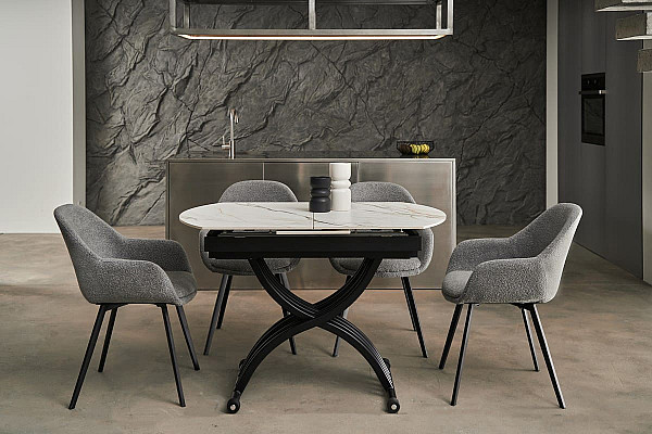 Стул Vetro Mebel M-160 Серый Ткань Букле-2