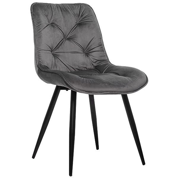 Стілець Vetro Mebel M-48 Сірий велюр-0