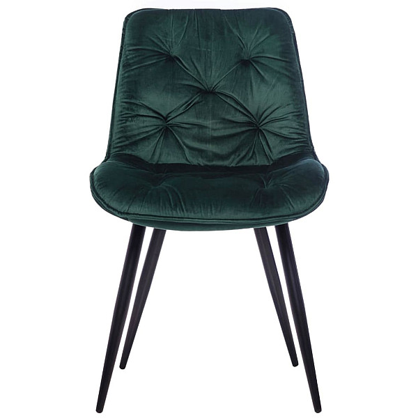 Стул Vetro Mebel M-48 Изумрудный-черный велюр-1
