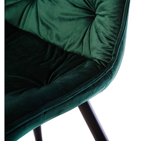 Стул Vetro Mebel M-48 Изумрудный-черный велюр-9