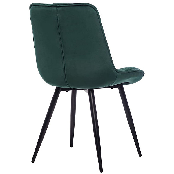 Стул Vetro Mebel M-48 Изумрудный-черный велюр-3