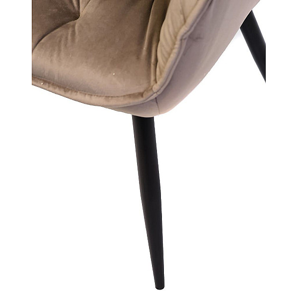 Стул кресло Vetro Mebel M-65 Капучино велюр-9