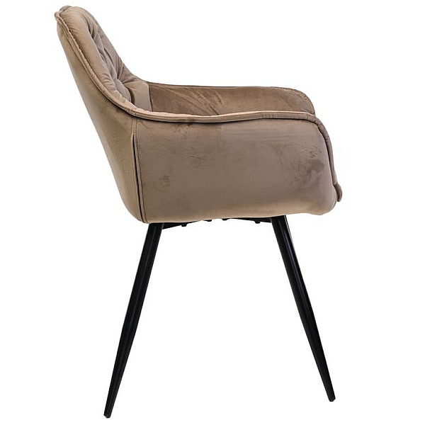 Стул кресло Vetro Mebel M-65 Капучино велюр-2