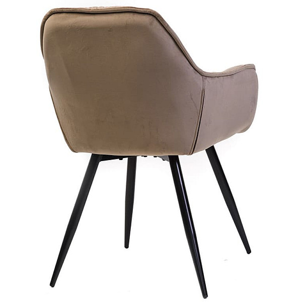 Стул кресло Vetro Mebel M-65 Капучино велюр-3