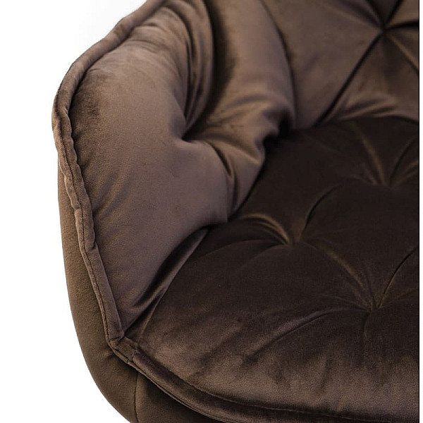 Стілець крісло Vetro Mebel M-65 Коричневий велюр-7