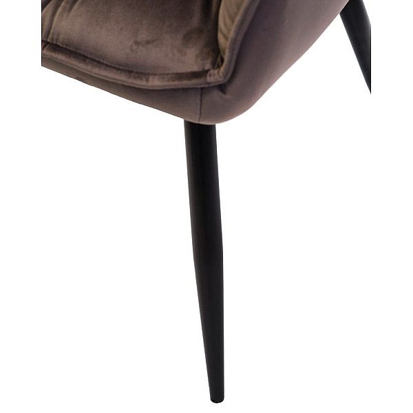 Стілець крісло Vetro Mebel M-65 Коричневий велюр-9