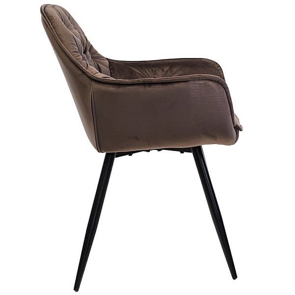 Стілець крісло Vetro Mebel M-65 Коричневий велюр-2