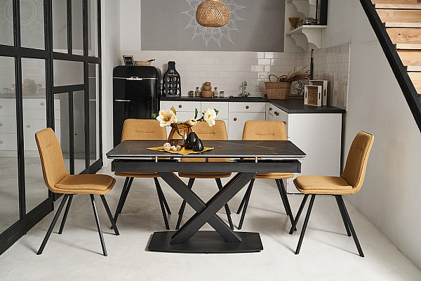 Стул Vetro Mebel M-71 Горчичный ткань-2