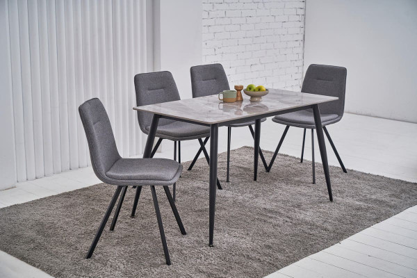 Стілець Vetro Mebel M-71 Сірий тканина-1