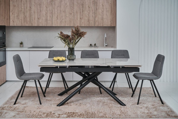 Стілець Vetro Mebel M-71 Сірий тканина-3