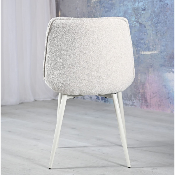 Стул Vetro Mebel M-78 Айвори букле/ айвори-5