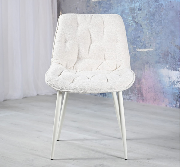 Стул Vetro Mebel M-78 Айвори букле/ айвори-2