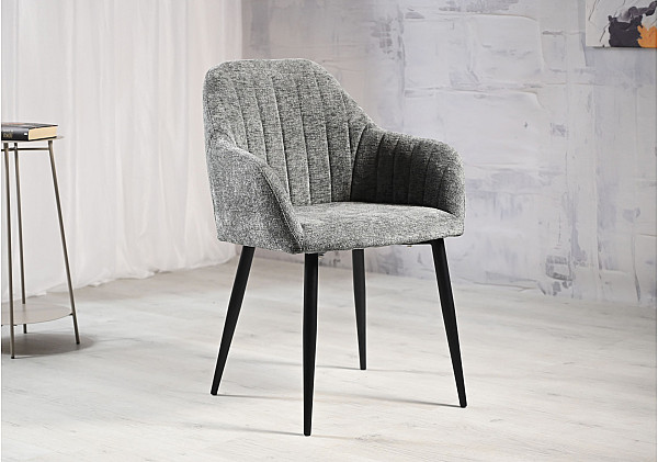 Стілець Vetro Mebel M-95 Попільний/чорний-1