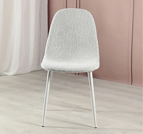 Стілець Vetro Mebel N-160 Айворі букле/білий-2