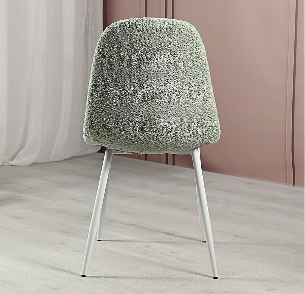 Стул Vetro Mebel N-160 Мятный букле/белый-5