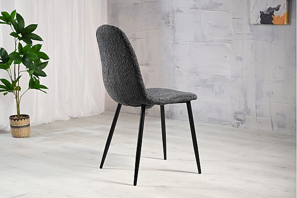 Стул Vetro Mebel N-160 Пепельный букле/черный-4