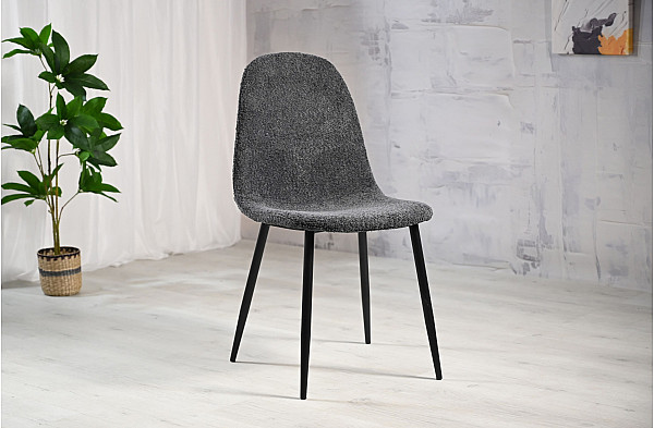 Стул Vetro Mebel N-160 Пепельный букле/черный-1