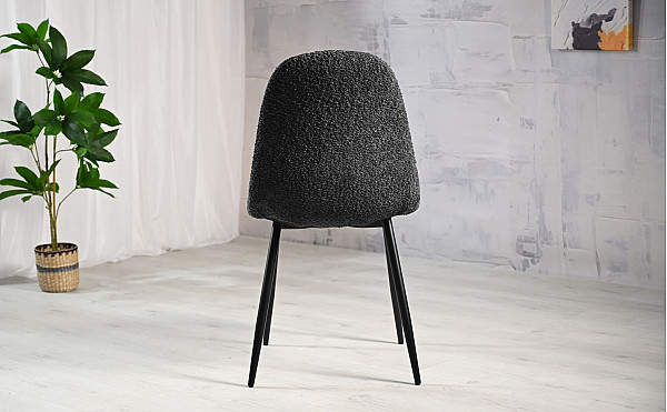 Стул Vetro Mebel N-160 Пепельный букле/черный-5