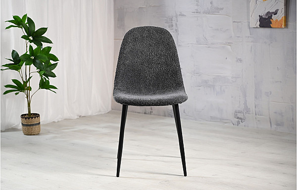 Стул Vetro Mebel N-160 Пепельный букле/черный-2