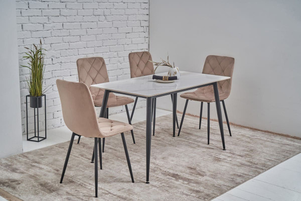 Стул Vetro Mebel N-41 Капучино-черный-2