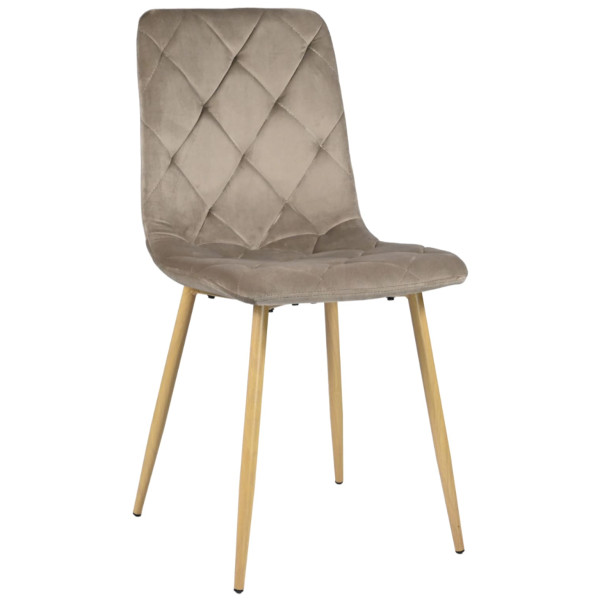 Стул Vetro Mebel N-41 Капучино велюр-дуб-0