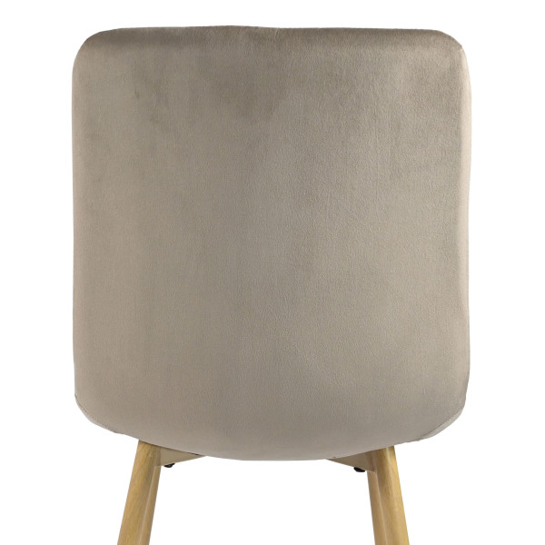 Стул Vetro Mebel N-41 Капучино велюр-дуб-15