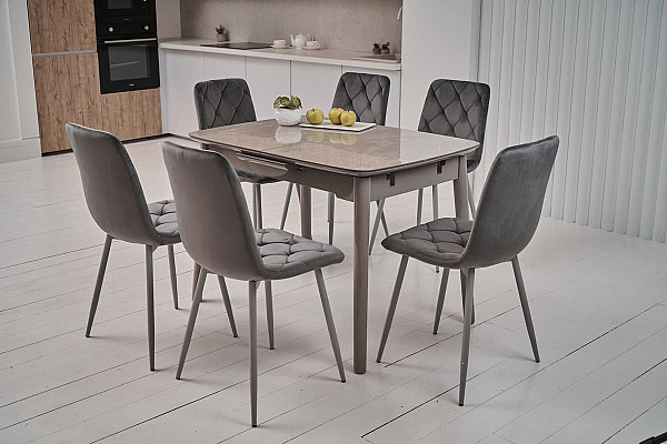 Стул Vetro Mebel N-41 Темно-серый+серый-1