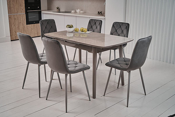 Стул Vetro Mebel N-41 Темно-серый+серый-2