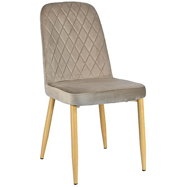 Стул Vetro Mebel N-44 Капучино/Дуб велюр-0