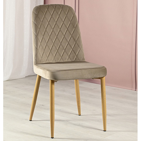 Стул Vetro Mebel N-44 Капучино/Дуб велюр-3