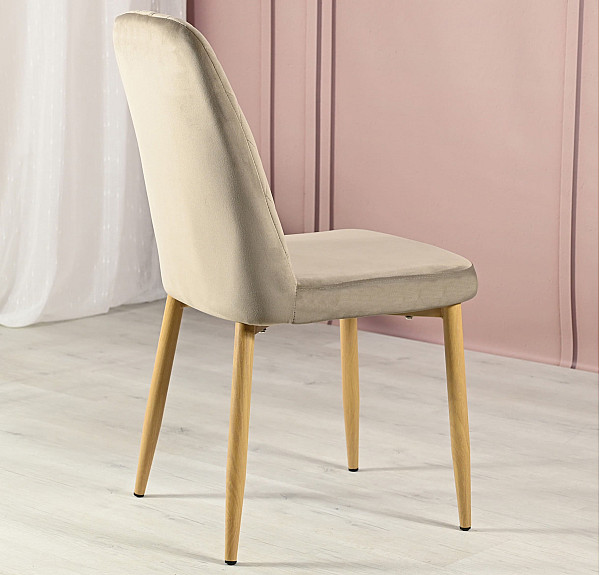 Стул Vetro Mebel N-44 Капучино/Дуб велюр-6