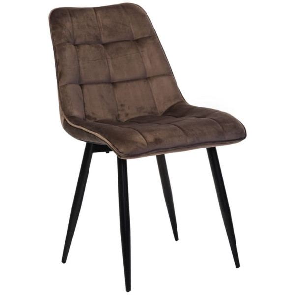 Стілець Vetro Mebel N-46 Коричневий велюр-0