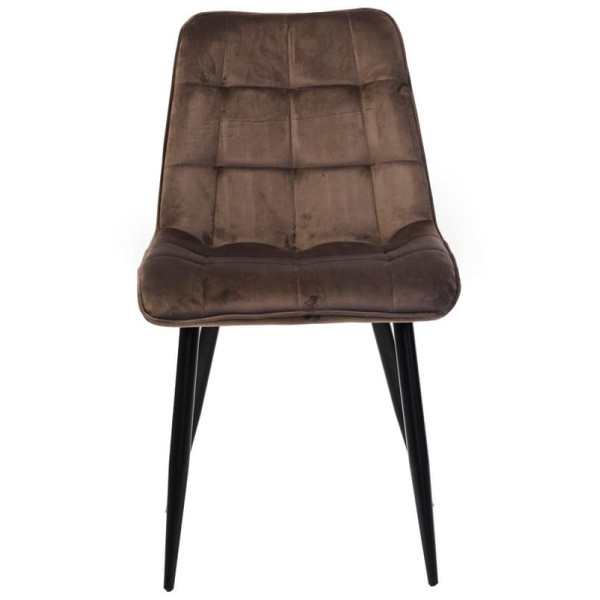 Стілець Vetro Mebel N-46 Коричневий велюр-1