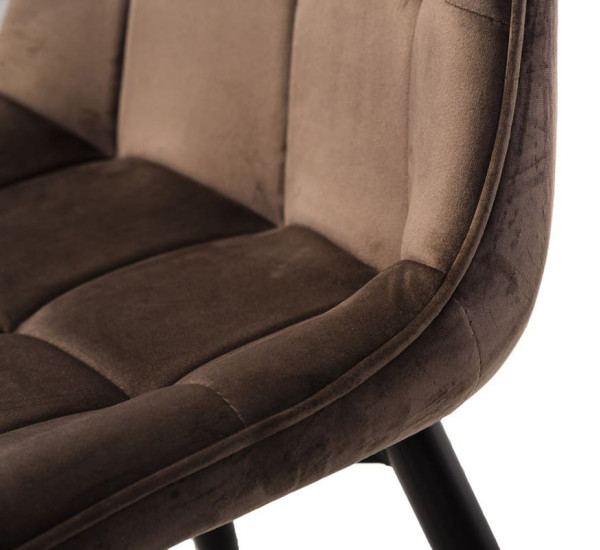 Стілець Vetro Mebel N-46 Коричневий велюр-8