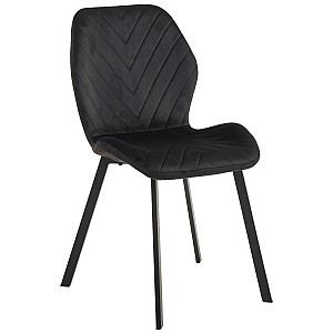 Стул Vetro Mebel N-54 Черный велюр-черный