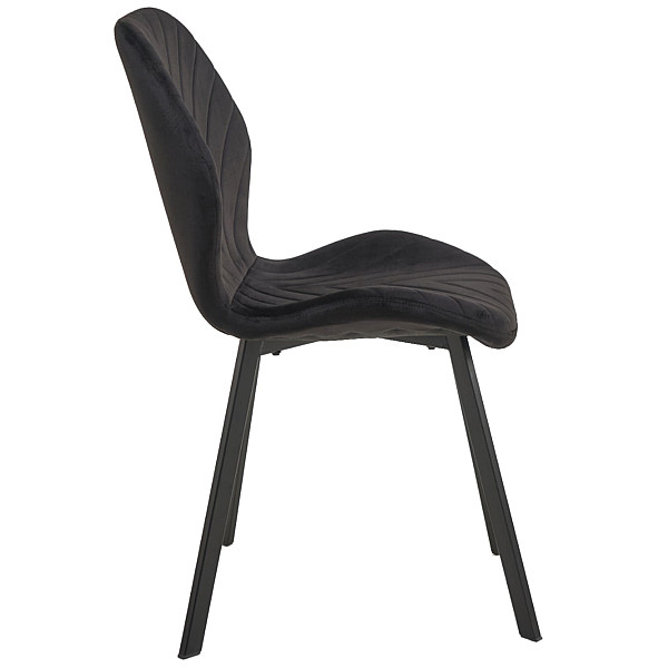 Стул Vetro Mebel N-54 Черный велюр-черный-5