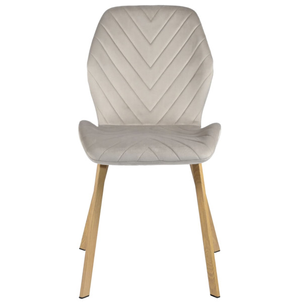 Стілець Vetro Mebel N-54 Капучино велюр-дуб-6