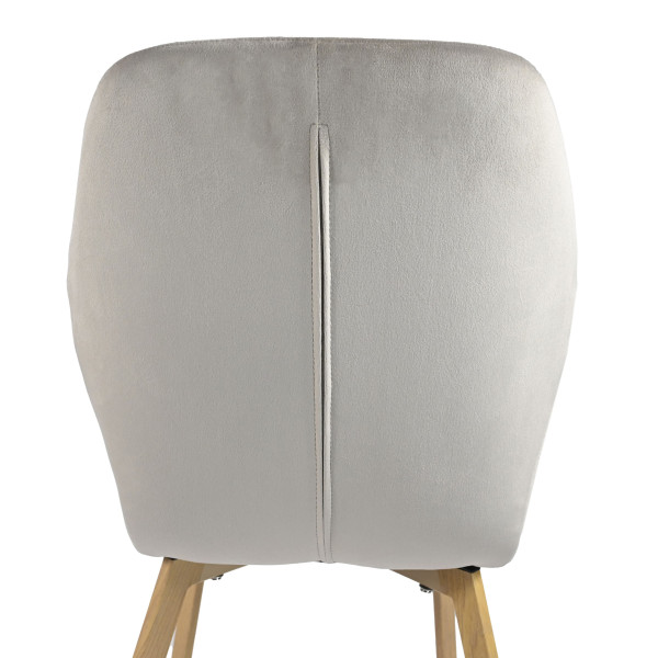 Стілець Vetro Mebel N-54 Капучино велюр-дуб-11