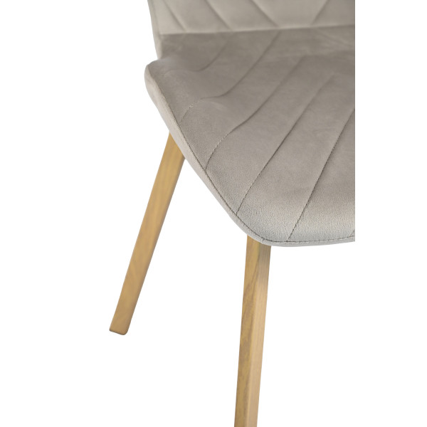 Стілець Vetro Mebel N-54 Капучино велюр-дуб-14