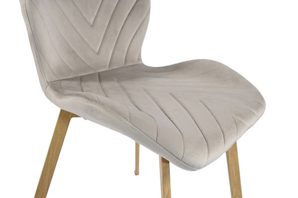 Стілець Vetro Mebel N-54 Капучино велюр-дуб-12